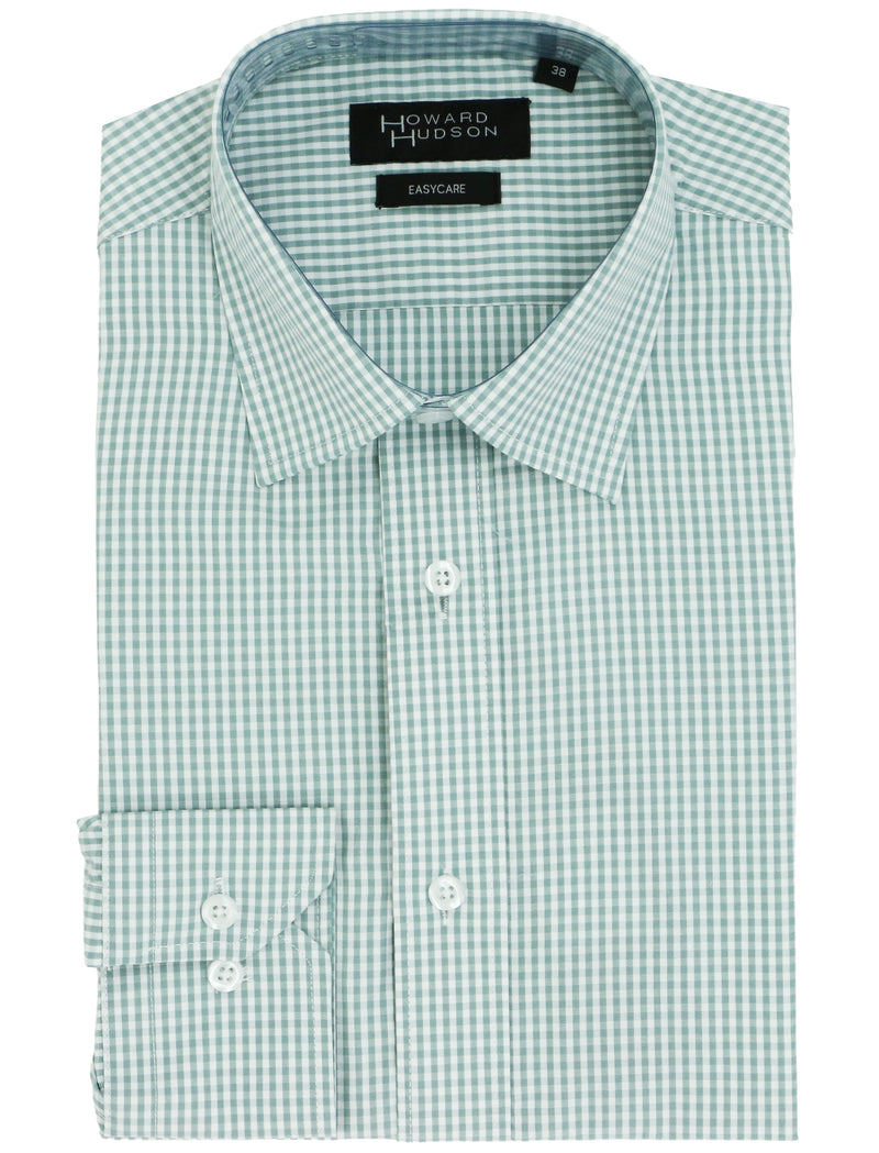 Liberty Business Green Gingham Shirt