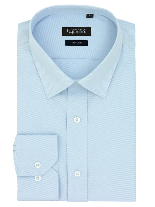 Liberty Business Blue Textured Shirt