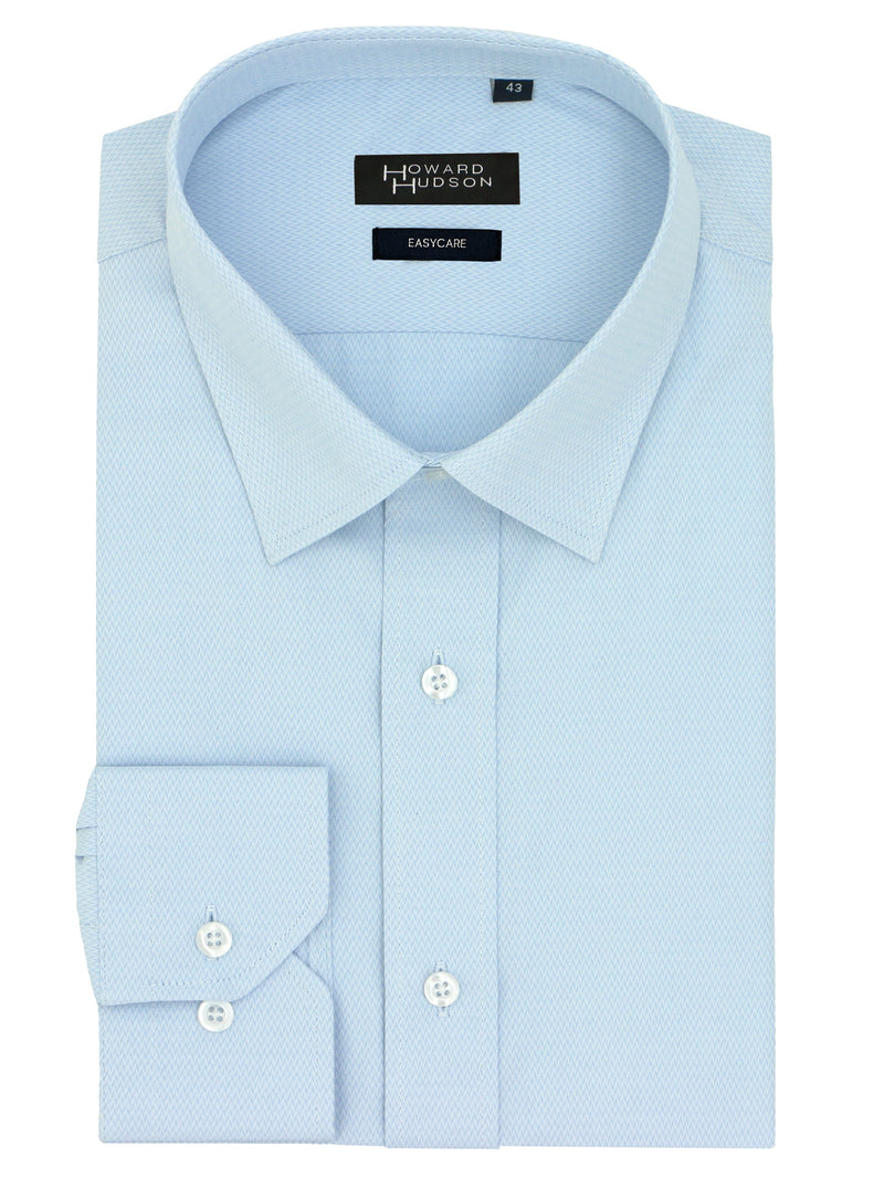 Liberty Business Blue Textured Shirt