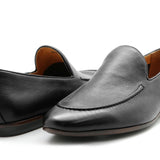 Algarve Black Leather Loafer