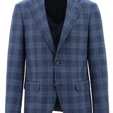 Siena Blue Check Super 110 Wool Sports Jacket