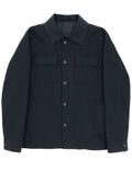 Chase Navy Linen Cotton Shacket