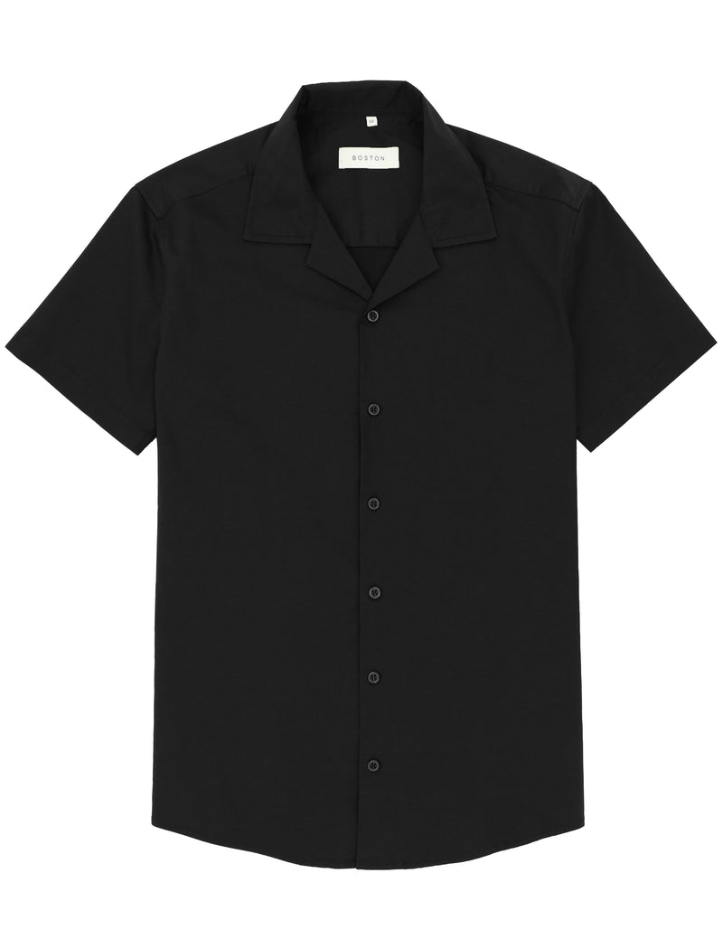 Oakley Black Cotton Stretch Short Sleeve Shirt