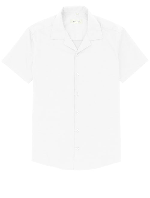 Oakley White Cotton Stretch Short Sleeve Shirt
