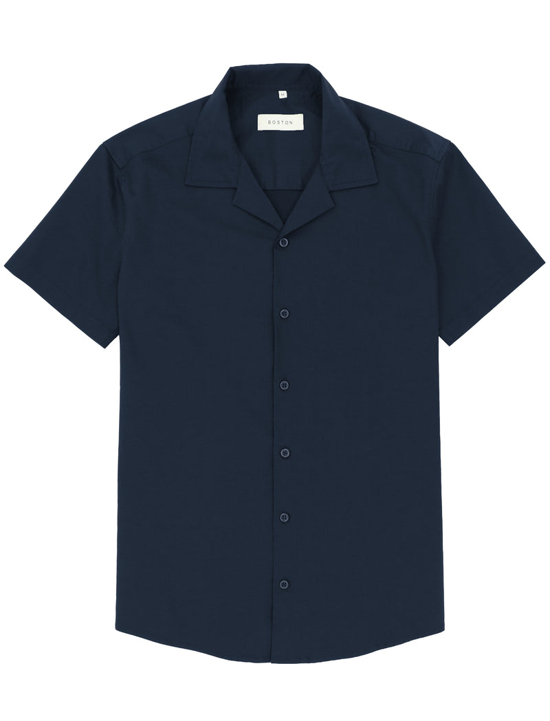 Oakley Navy Cotton Stretch Short Sleeve Shirt