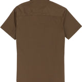 Oakley Brown Cotton Stretch Short Sleeve Shirt