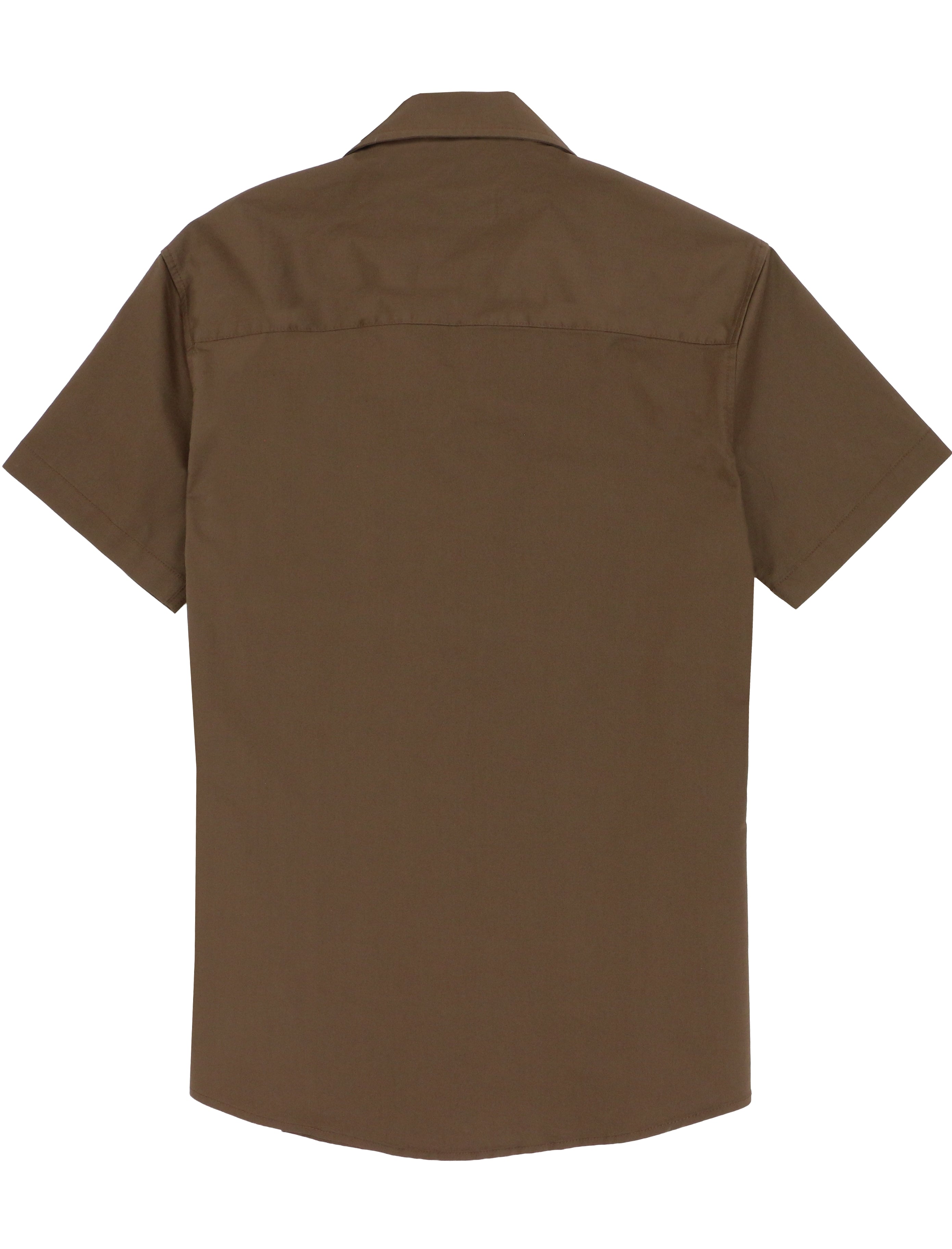 Oakley Brown Cotton Stretch Short Sleeve Shirt