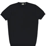 Eden Black Cotton Knit Tee