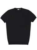 Eden Black Cotton Knit Tee