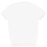 Eden White Cotton Knit Tee