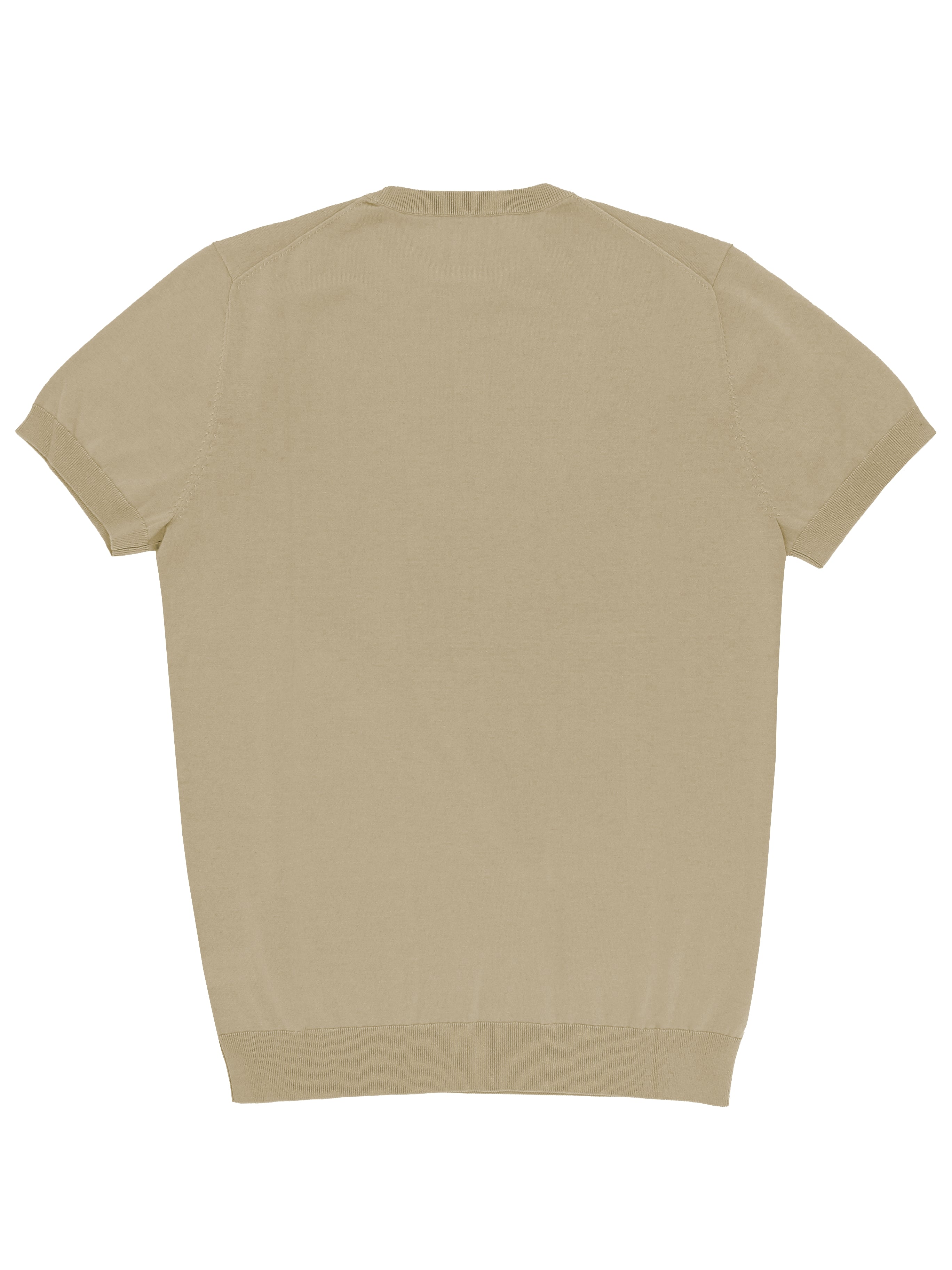 Eden Tan Cotton Knit Tee