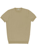 Eden Tan Cotton Knit Tee