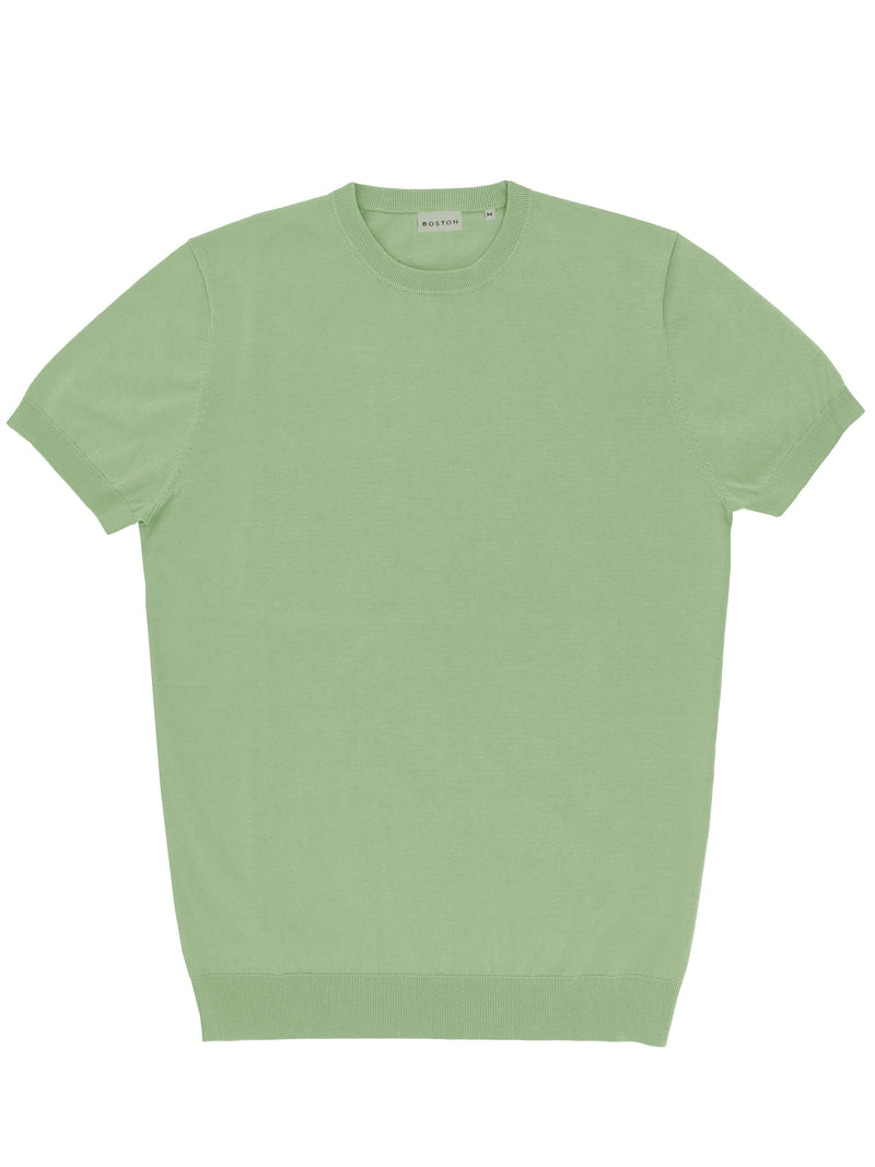 Eden Green Cotton Knit Tee