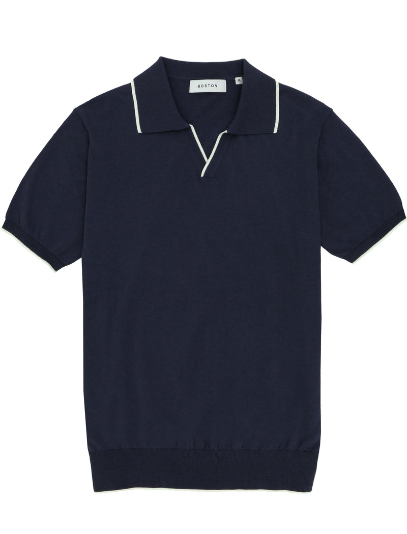 Tip Navy Cotton Polo