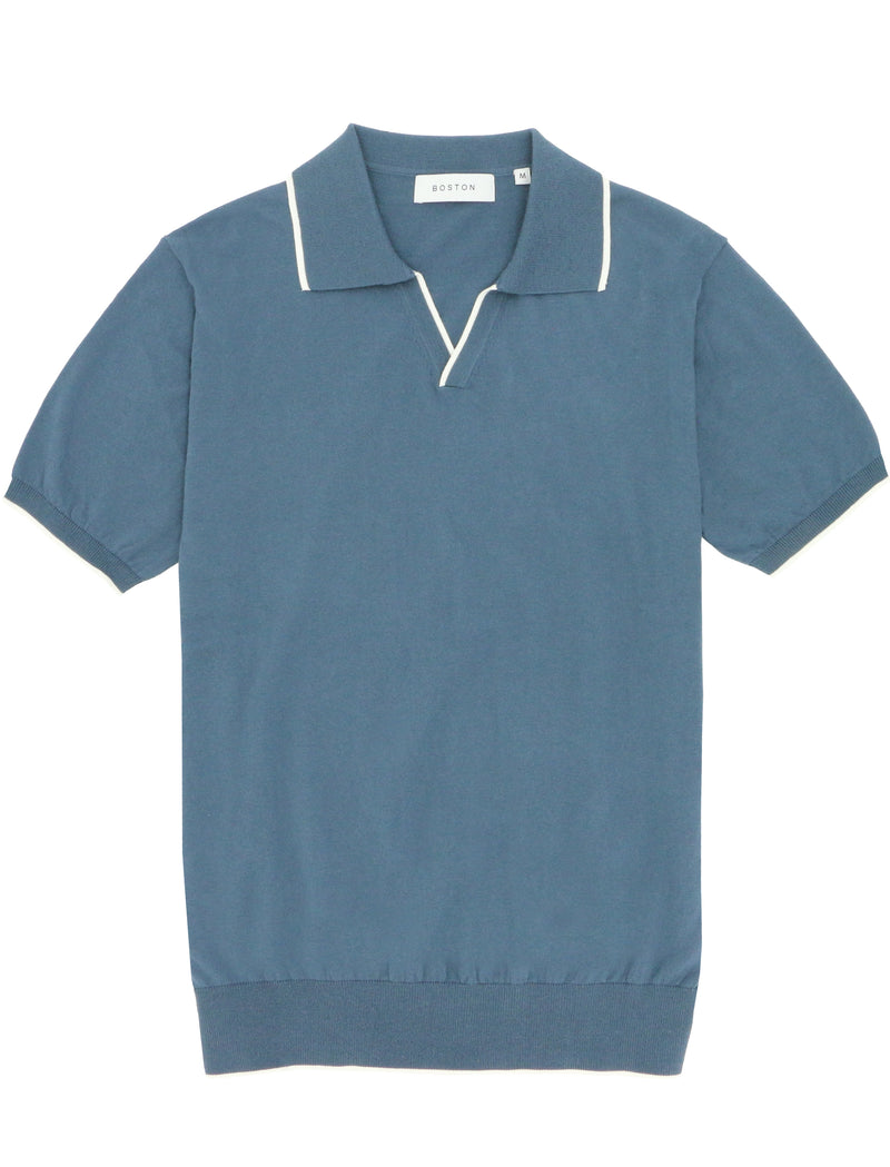 Tip Blue Cotton Polo