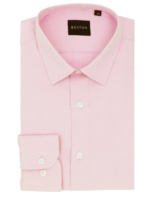 Liberty Pink Cotton Blend Business Shirt
