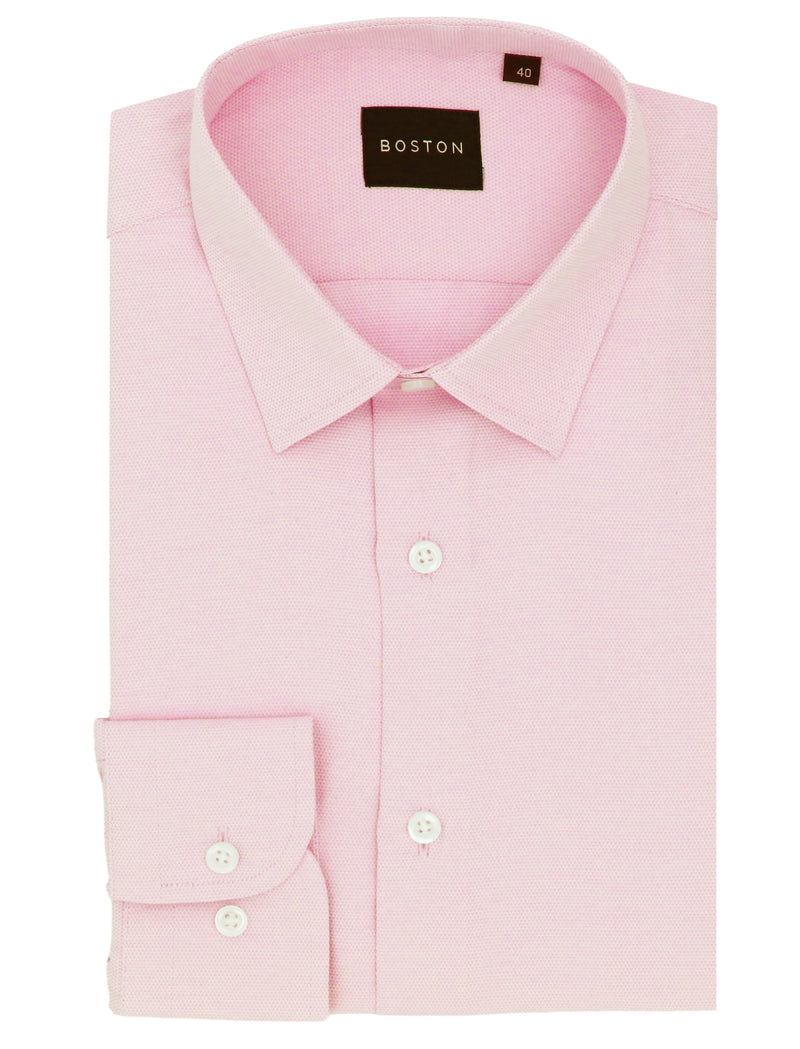 Liberty Pink Cotton Blend Business Shirt