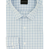 Liberty Blue Check Cotton Business Shirt