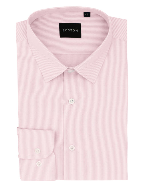 Liberty Pink Self Stripe Business Shirt