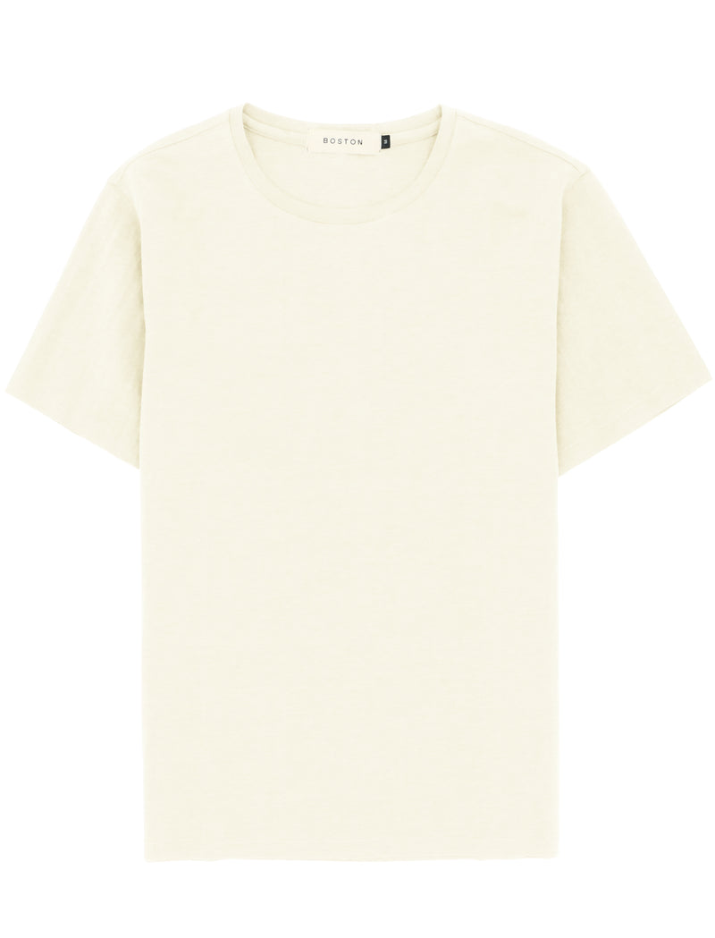 White Cotton Blend T-Shirt