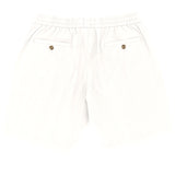 Max White Cotton Drawstring Shorts