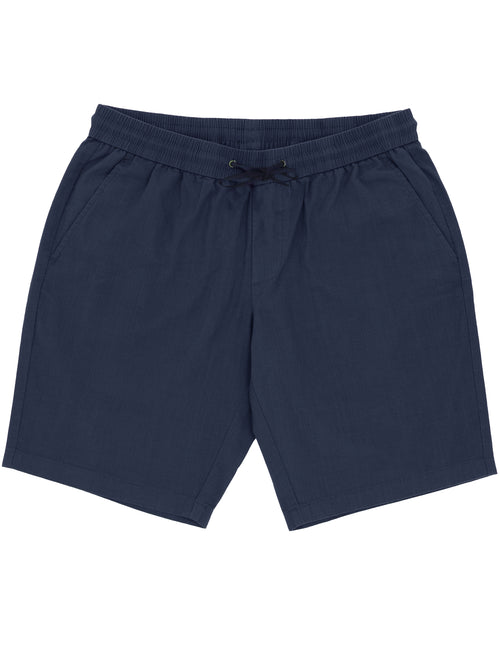 Max Navy Cotton Drawstring Shorts