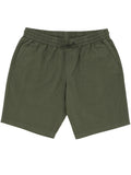 Max Olive Cotton Drawstring Shorts