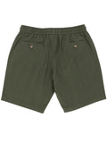 Max Olive Cotton Drawstring Shorts
