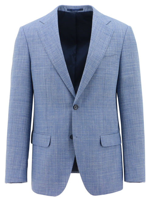 Forli Blue Wool Linen Sports Jacket