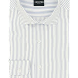 Jacque Navy Pinstripe Cotton Blend Business Shirt