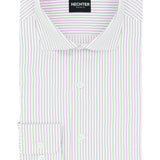 Jacque Purple Pinstripe Cotton Blend Business Shirt
