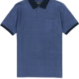 Blue Cotton Pocket Polo