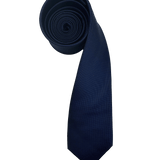 Greenwich Navy Textured Silk Tie