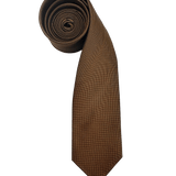 Greenwich Orange Textured Silk Tie