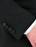 Black Satin Shawl Collar Dinner Jacket