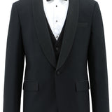 Charles 5ZS Black Shawl Lapel Comfort Stretch Dinner Jacket