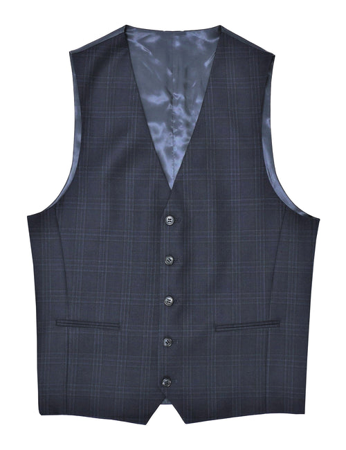 Ryan 108 Blue Wool Waistcoat