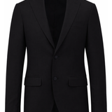 Lazio 112 Black Wool Stretch Suit Jacket
