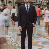 Edward 112 Navy Wool Stretch Suit Trouser
