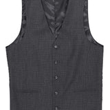 Ryan Charcoal Textured Waistcoat