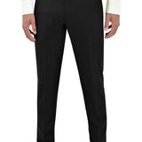 Duntroon 106 Black Satin Stripe Australian Merino Wool Suit Trouser