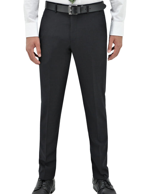 Edward 106 Charcoal Australian Merino Wool Suit Trouser