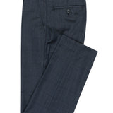 Edward 107 Blue Check Wool Stretch Suit Trouser