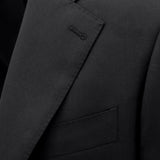 Lorenzo 113 Black Super 150 Wool Suit Jacket