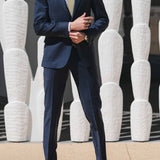 Ritchie 404 Blue Australian Merino Wool Suit Jacket