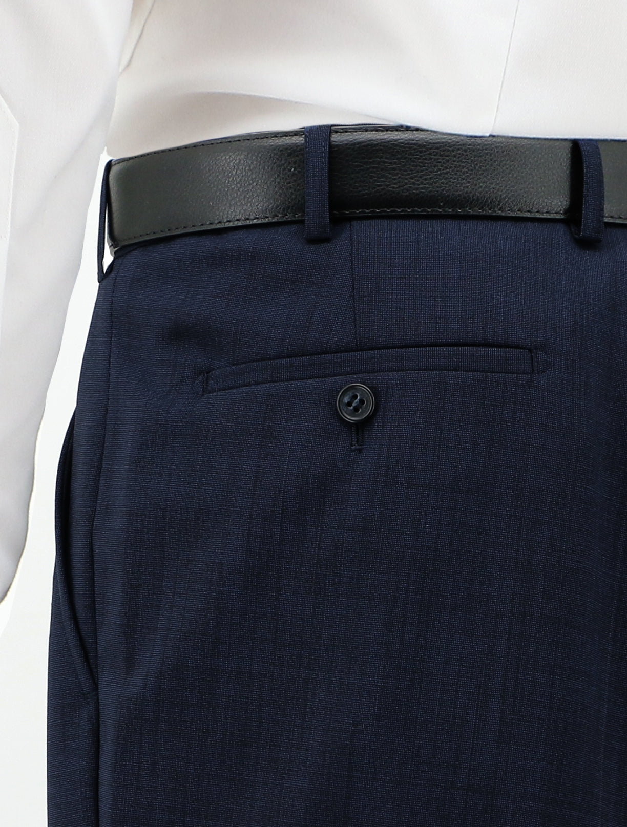 Edward 404 Blue Australian Merino Wool Suit Trouser