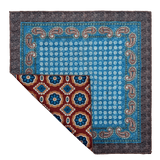 Soho Oxblood Reversible Pocket Square