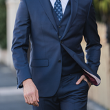 Shape 106 French Navy Australian Merino Wool Suit Jacket