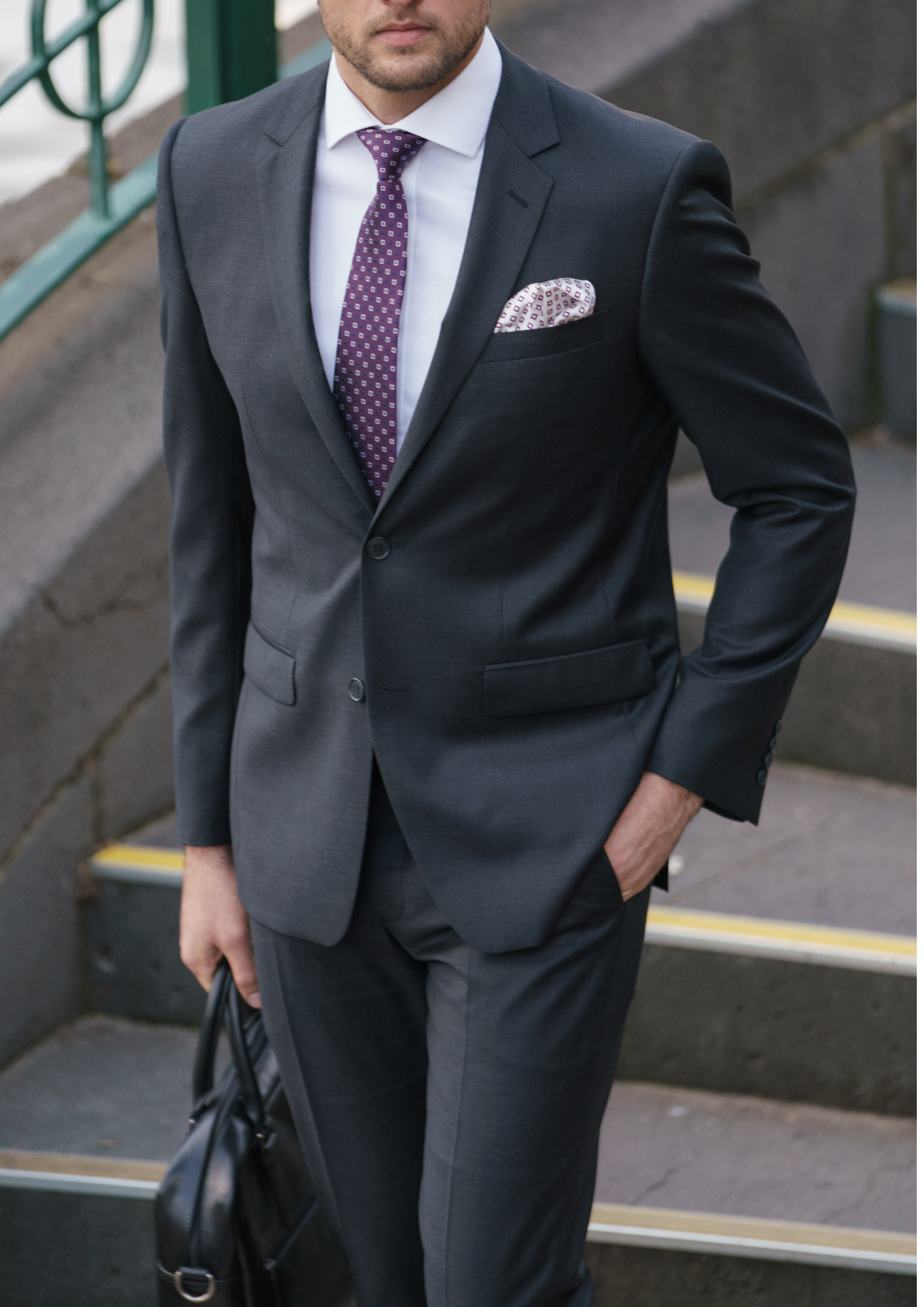 Shape 106 Charcoal Australian Merino Wool Suit Jacket