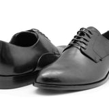 Toro Black Leather Derby Shoe